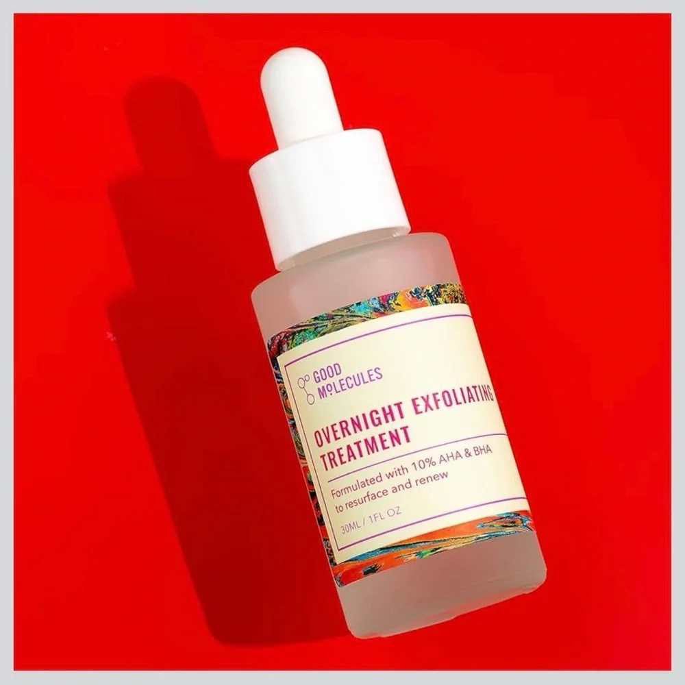 🎀 Good Molecules Overnight Exfoliating Treatment | AHA + BHA | 1 oz